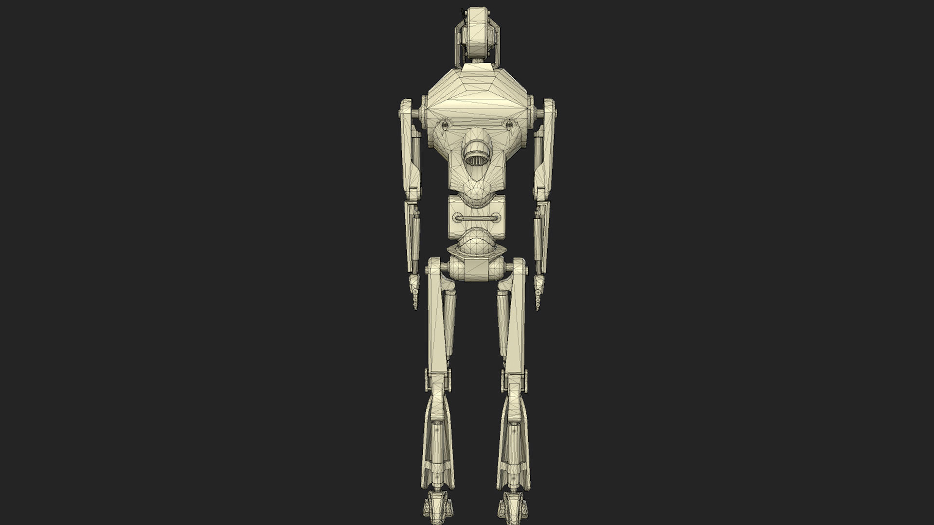 Robot 4 Low-poly 3D model_17