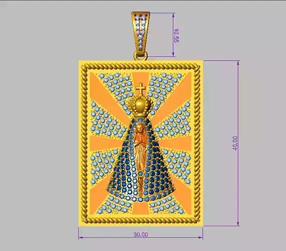 OUR LADY APARECIDA PENDANT