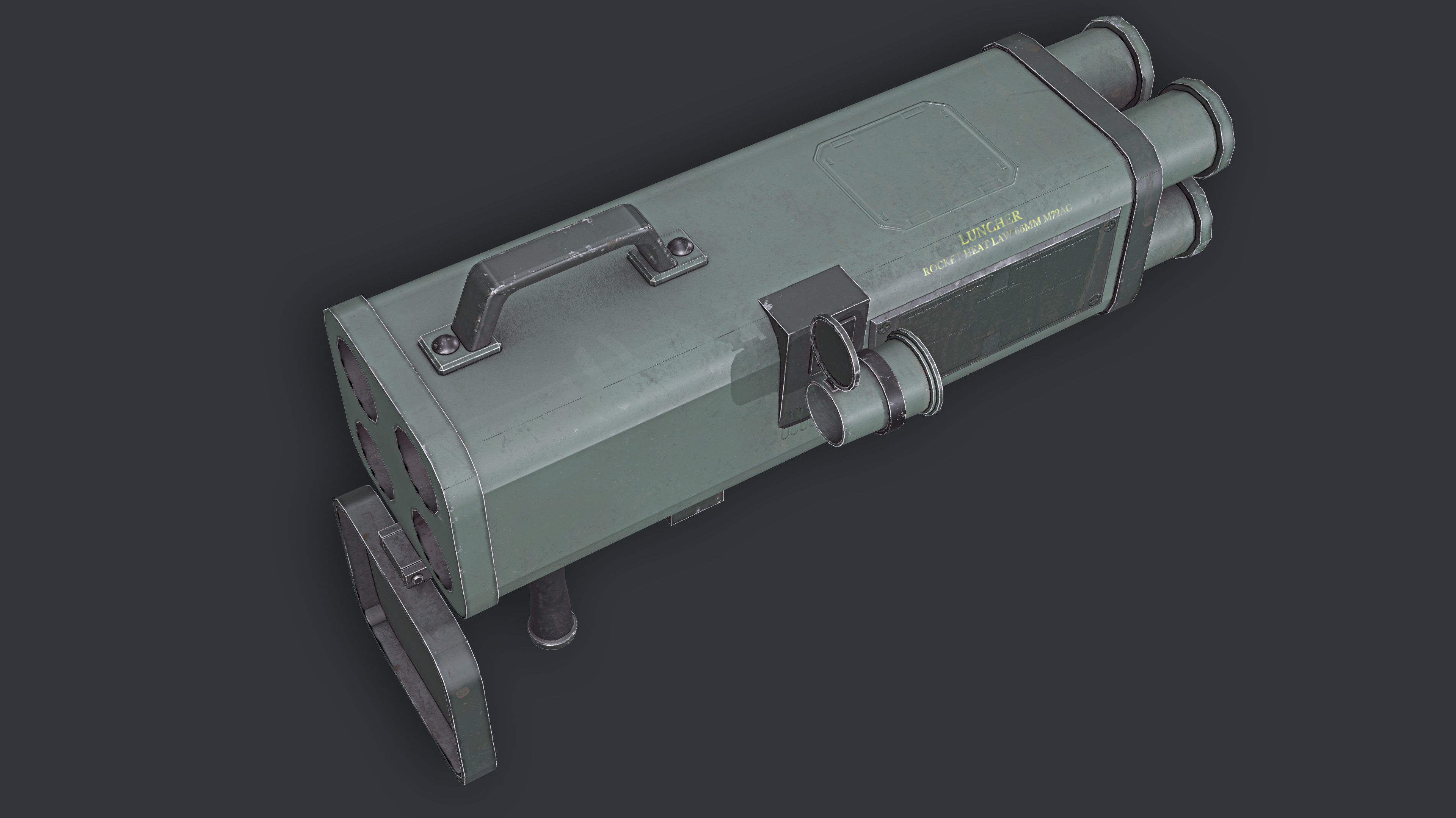 Rocket Launcher Game Ready 6   Low-poly 3D model_5