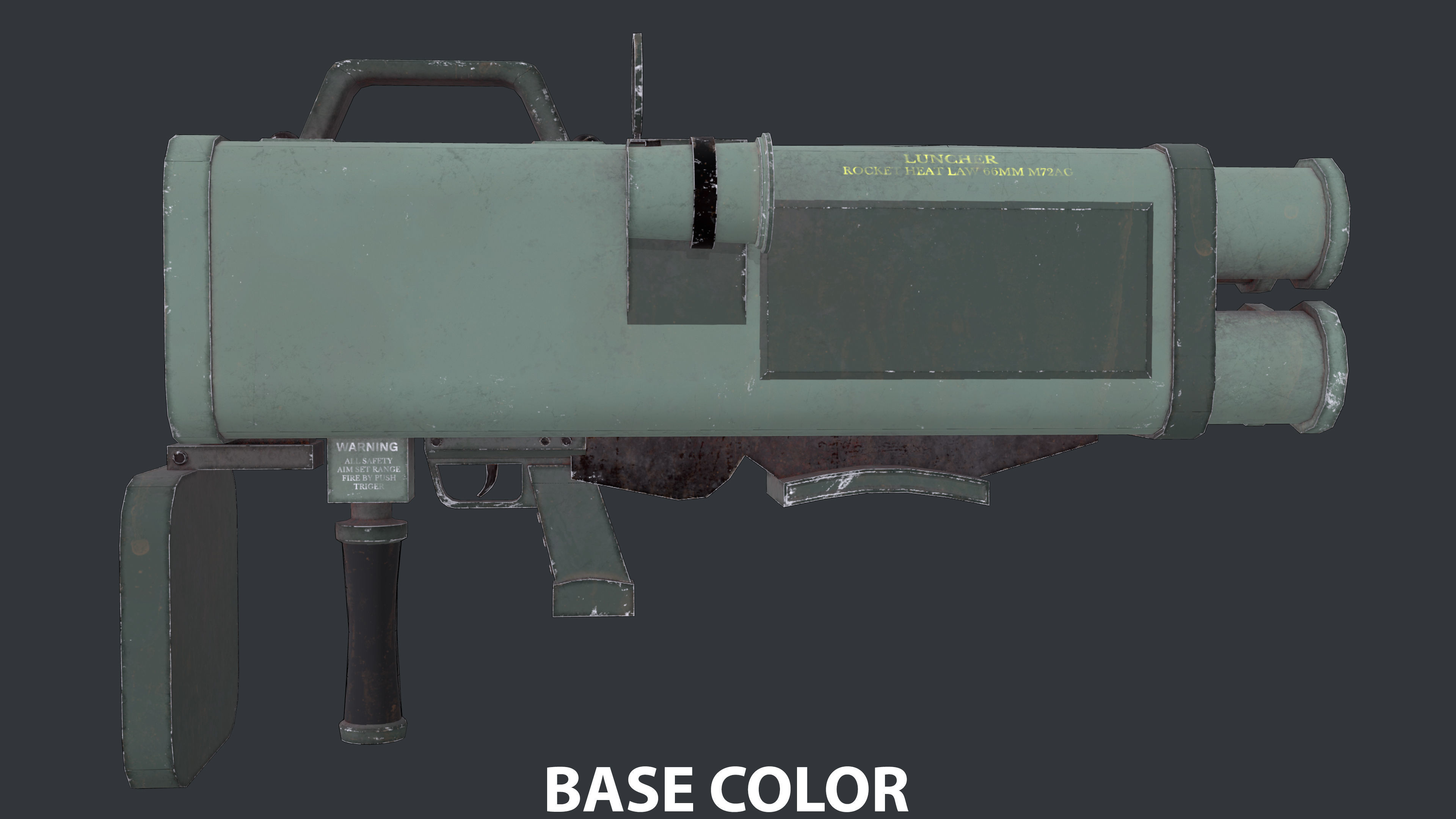 Rocket Launcher Game Ready 6   Low-poly 3D model_9