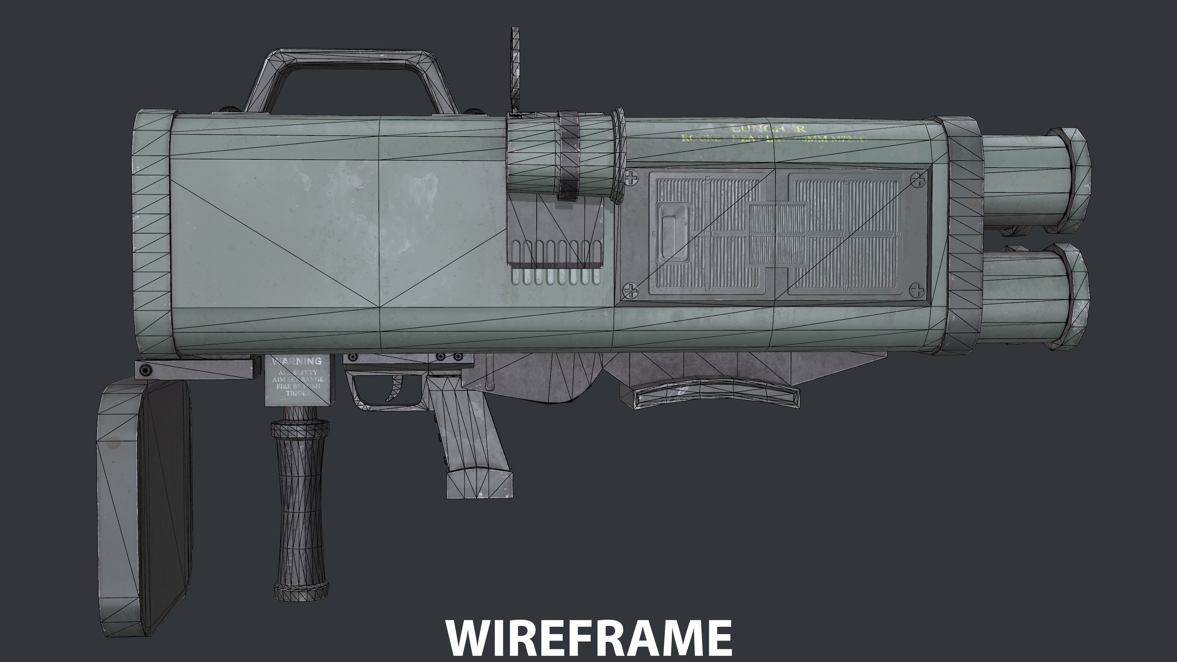 Rocket Launcher Game Ready 6   Low-poly 3D model_10