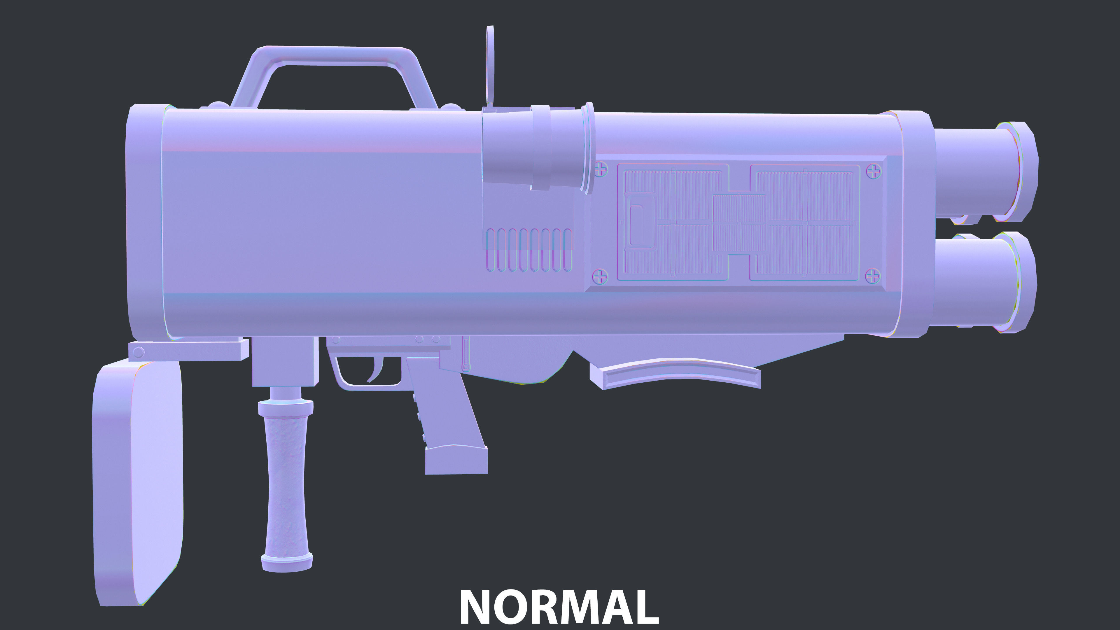 Rocket Launcher Game Ready 6   Low-poly 3D model_12