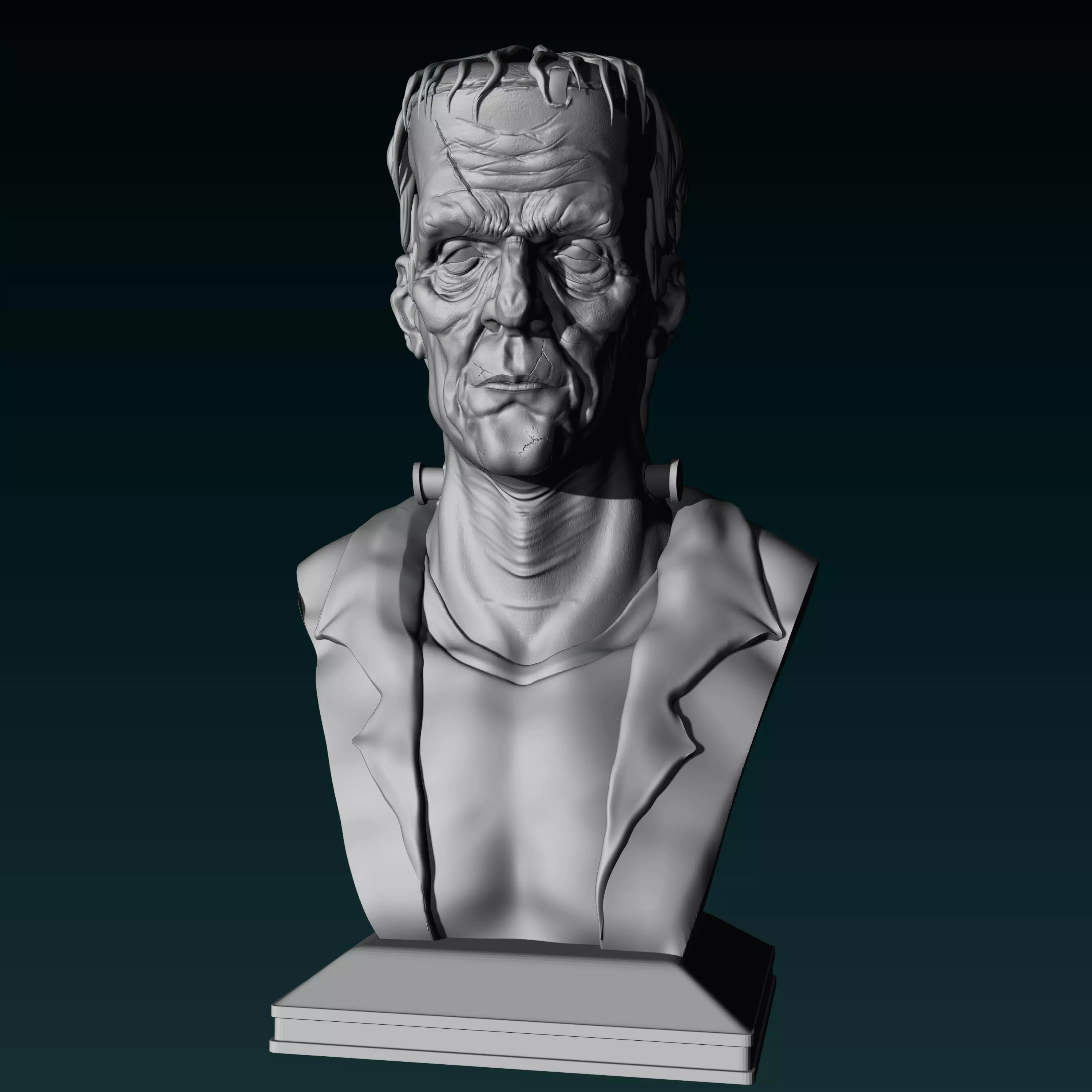 frankenstein bust 3D print model