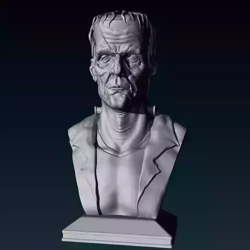 frankenstein bust 3D print model