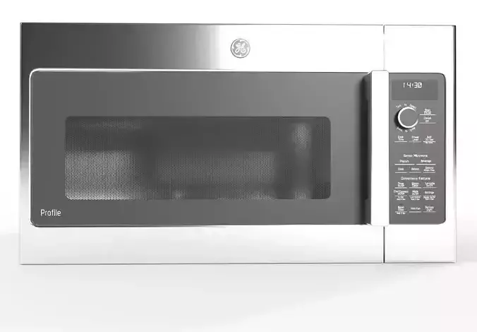 GE Profile Over-the-Range Sensor Microwave Oven 3d Model