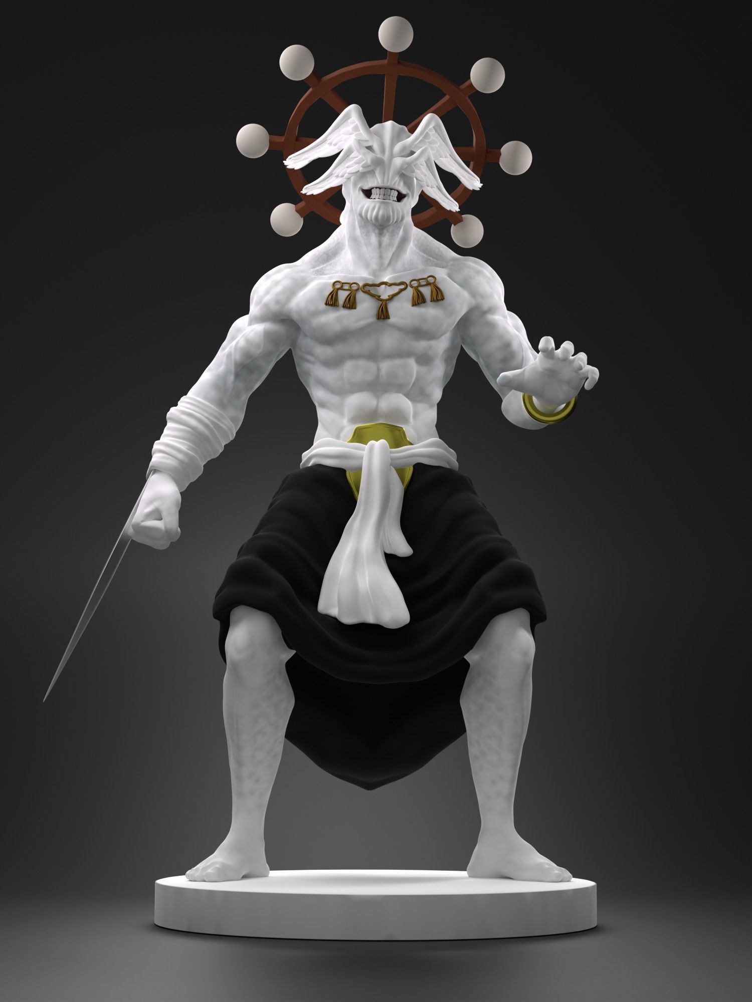 EIGHT-HANDLED SWORD DIVERGENT SILA DIVINE GENERAL MAHORAGA 3D print model_1