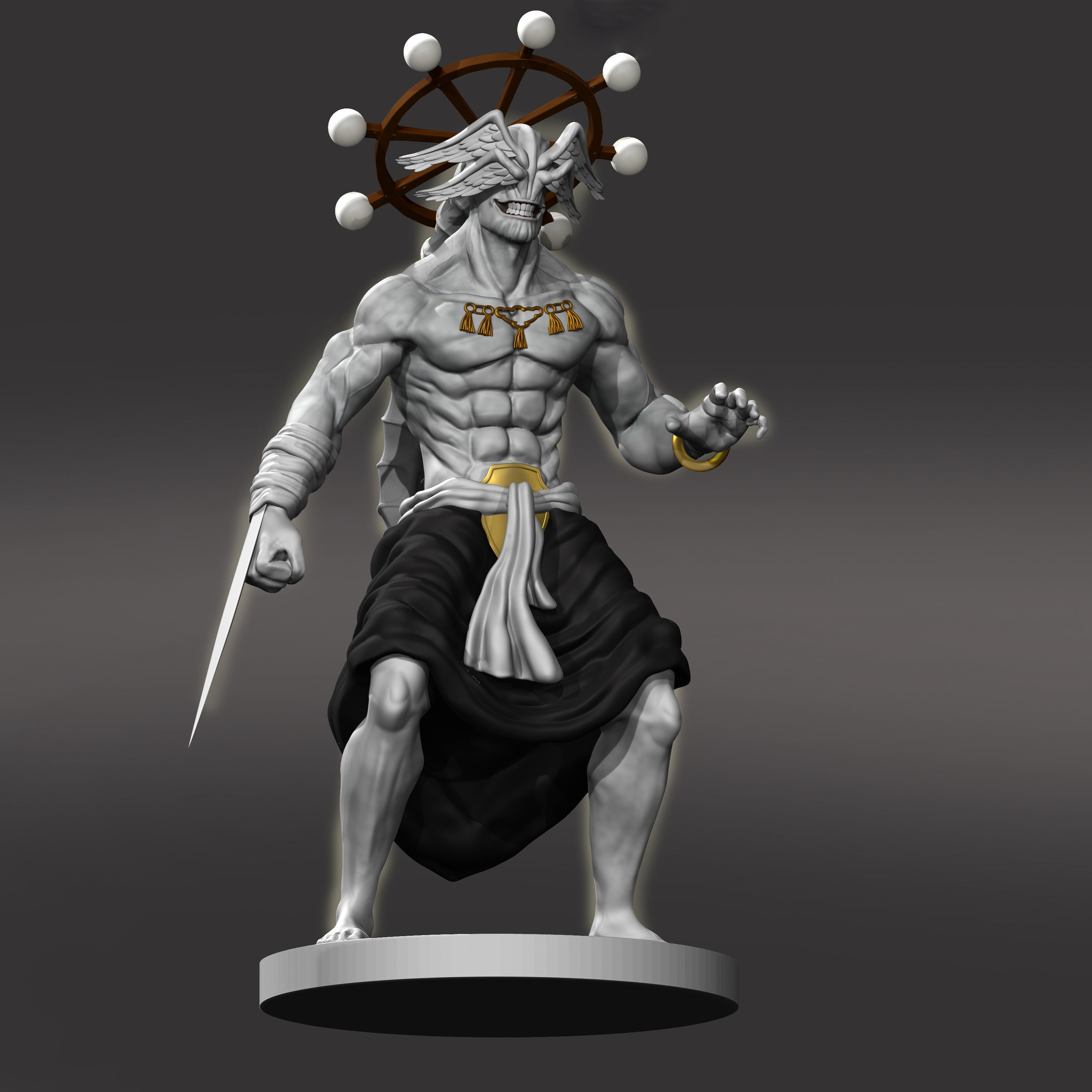 EIGHT-HANDLED SWORD DIVERGENT SILA DIVINE GENERAL MAHORAGA 3D print model_2