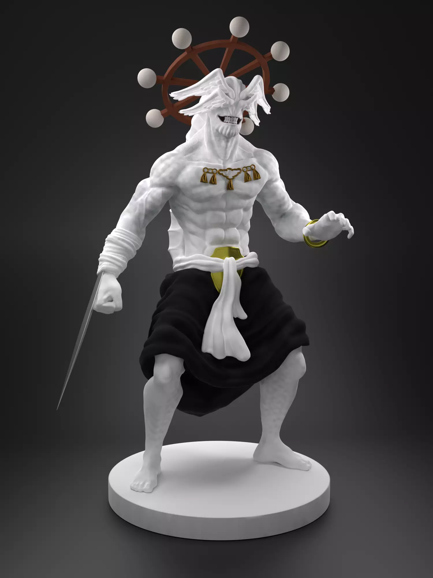 EIGHT-HANDLED SWORD DIVERGENT SILA DIVINE GENERAL MAHORAGA 3D print model_0