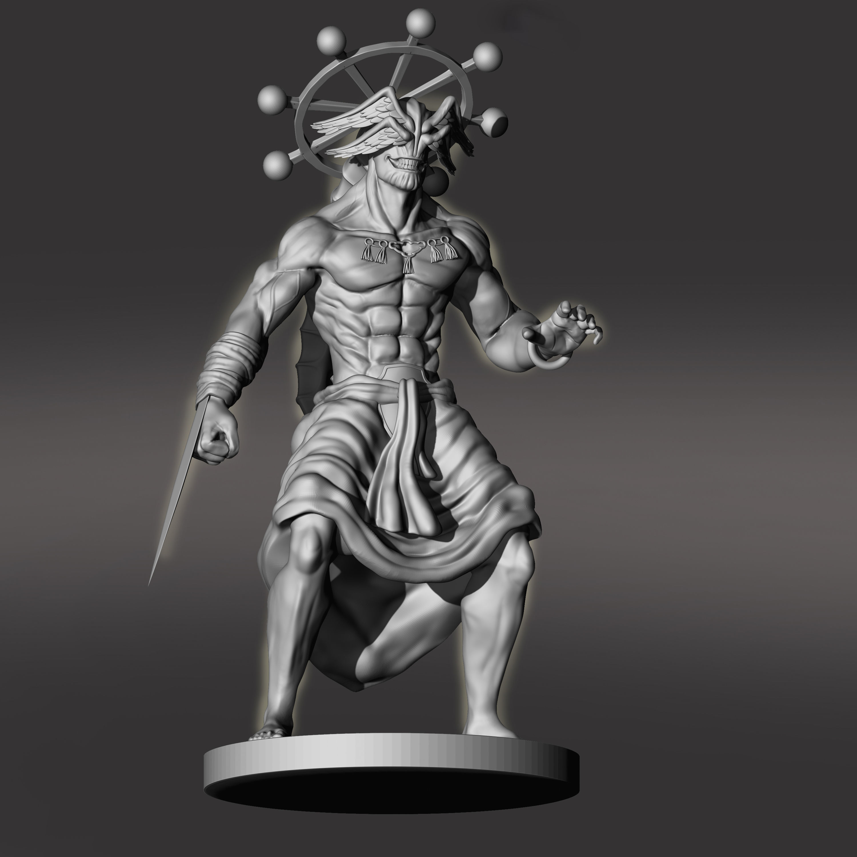 EIGHT-HANDLED SWORD DIVERGENT SILA DIVINE GENERAL MAHORAGA 3D print model_3