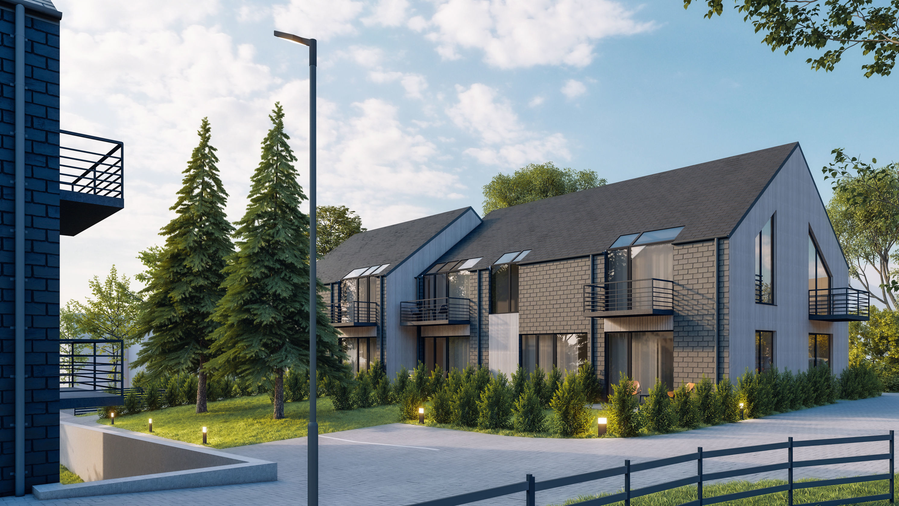 House with pond  Archicad  lumion 12 3D model_4