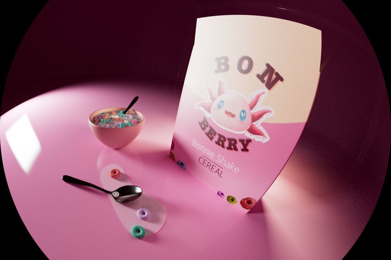 Bon Berry cereal 3D model_5