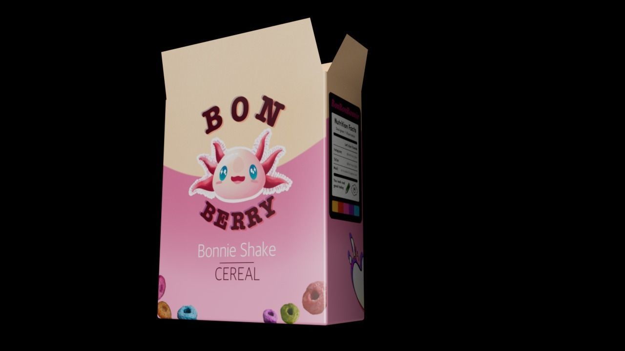Bon Berry cereal 3D model_2