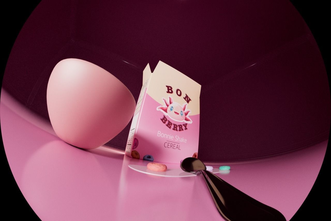Bon Berry cereal 3D model_4