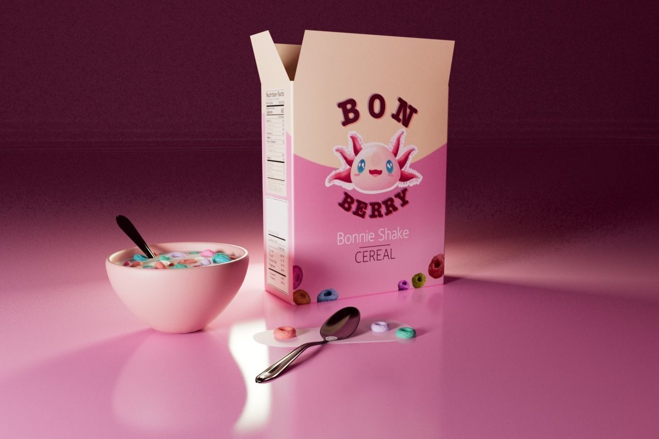 Bon Berry cereal 3D model_8