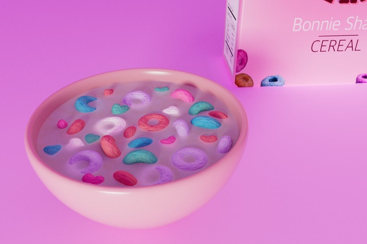 Bon Berry cereal 3D model_1