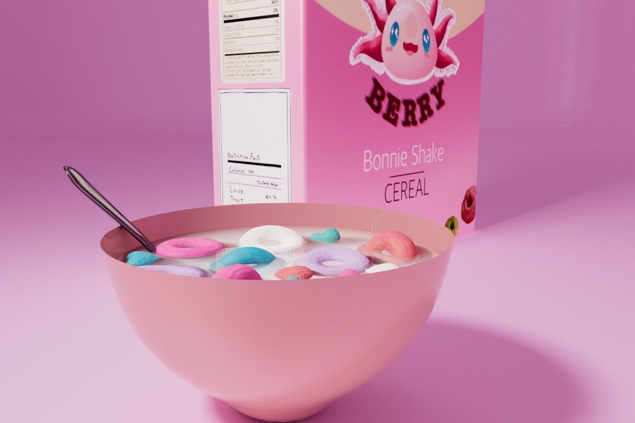 Bon Berry cereal 3D model_12