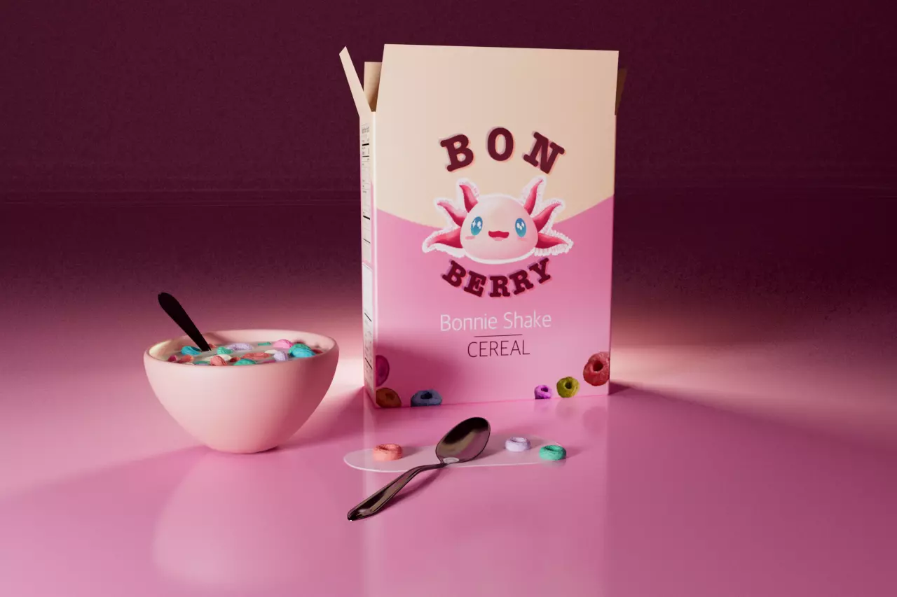 Bon Berry cereal 3D model_0