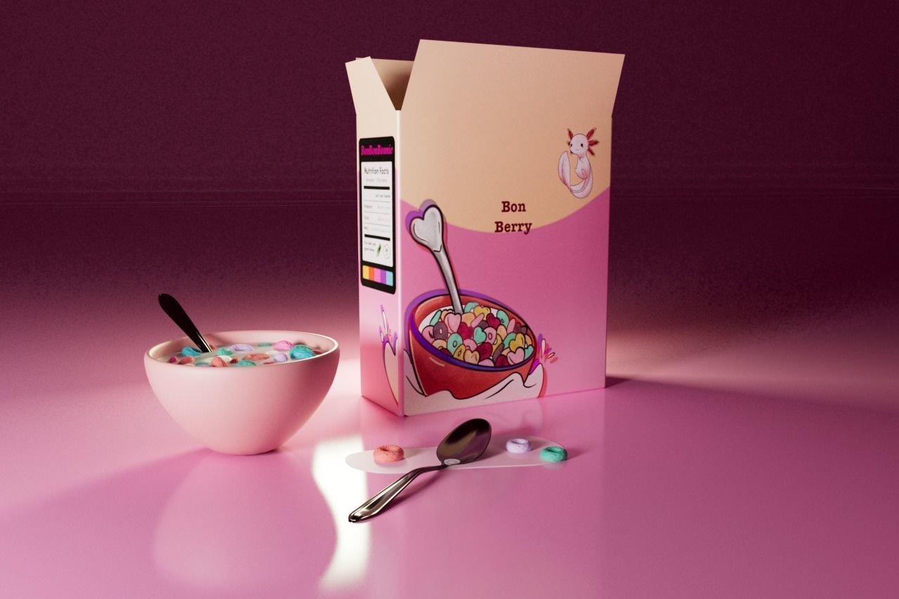 Bon Berry cereal 3D model_7