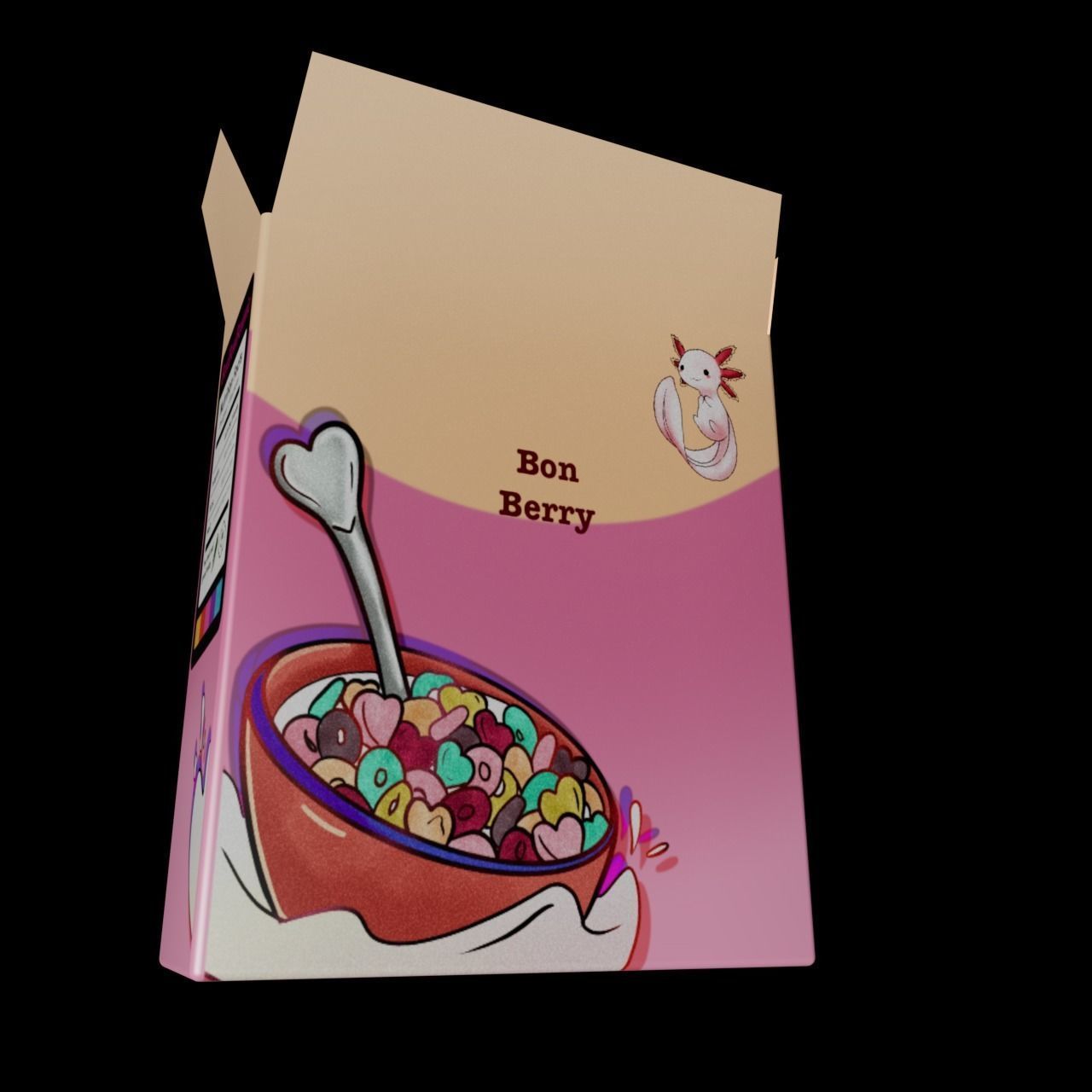 Bon Berry cereal 3D model_10