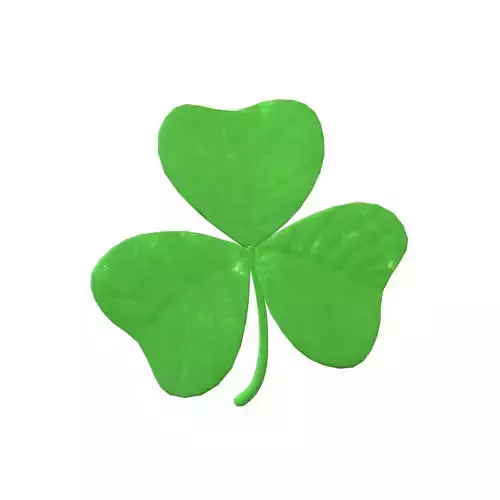 Shamrock v2 002 Low-poly 3D model