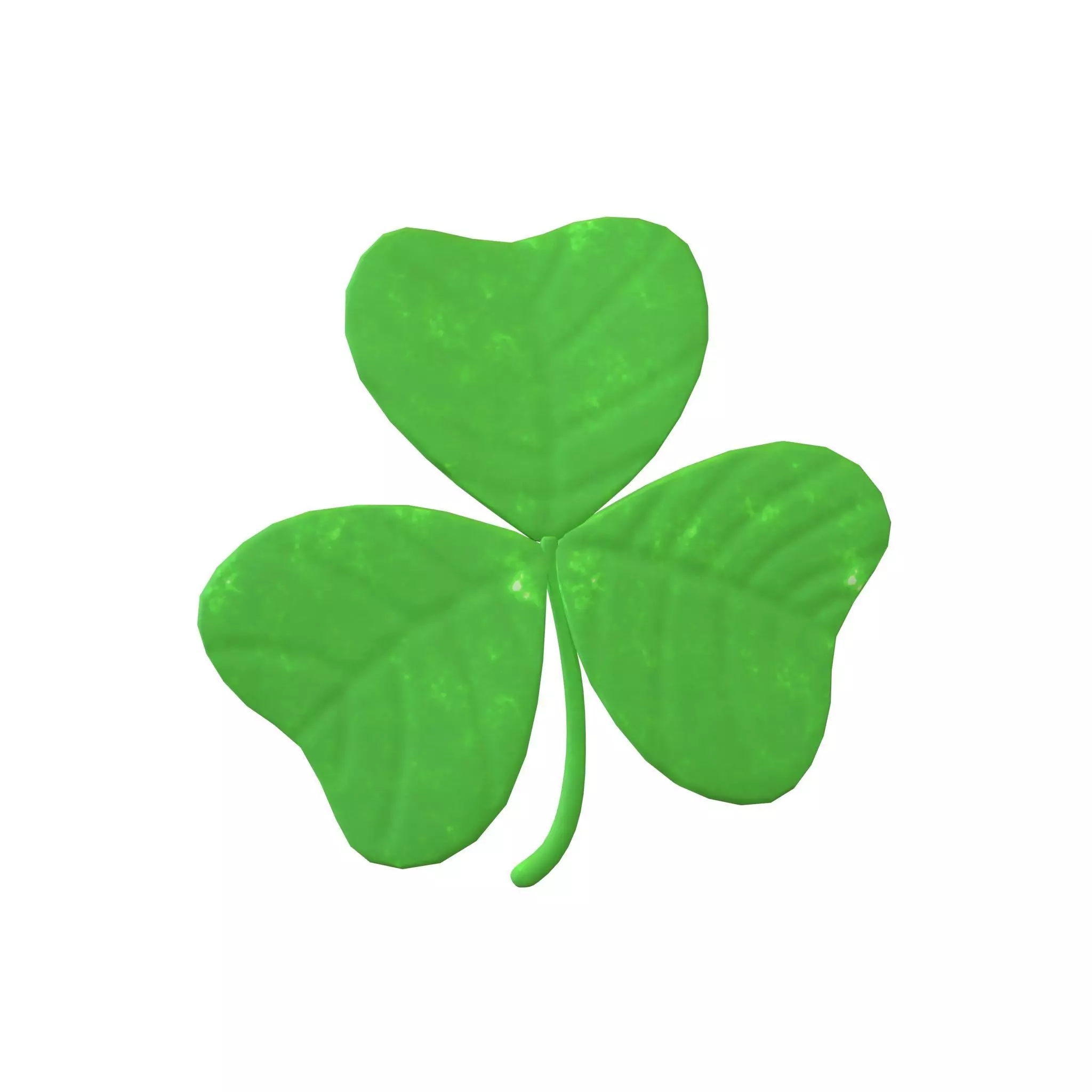 Shamrock v2 002 Low-poly 3D model