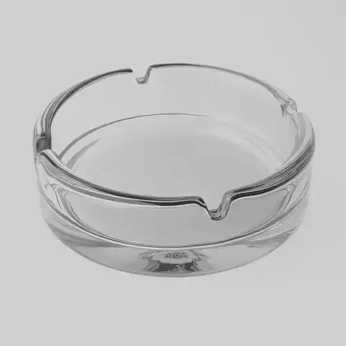 Ashtray01 clear glass ashtray