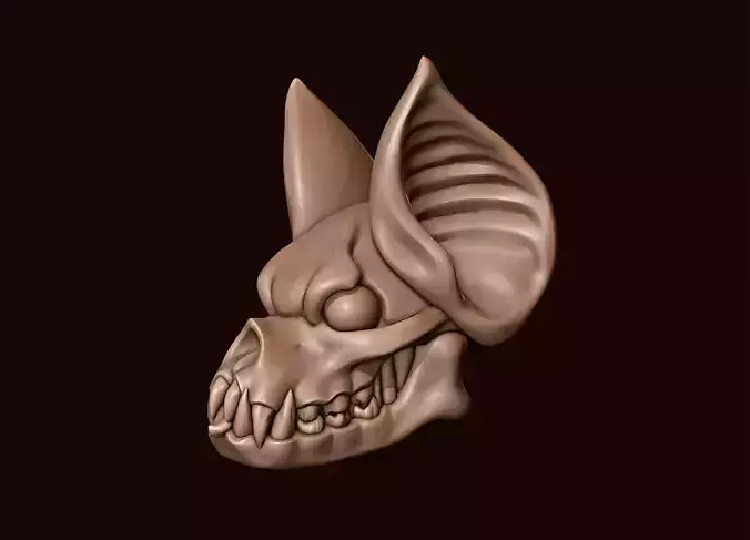 Bat Gargoyle Head