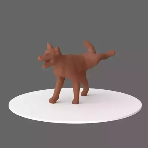 Peeing dog  border collie chien qui fait pipi 3D print model