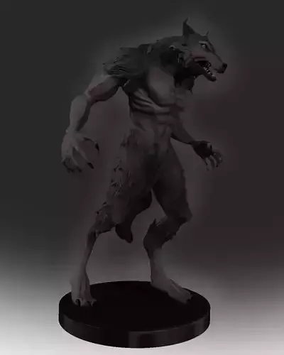 WEREWOLF statue 3D print model