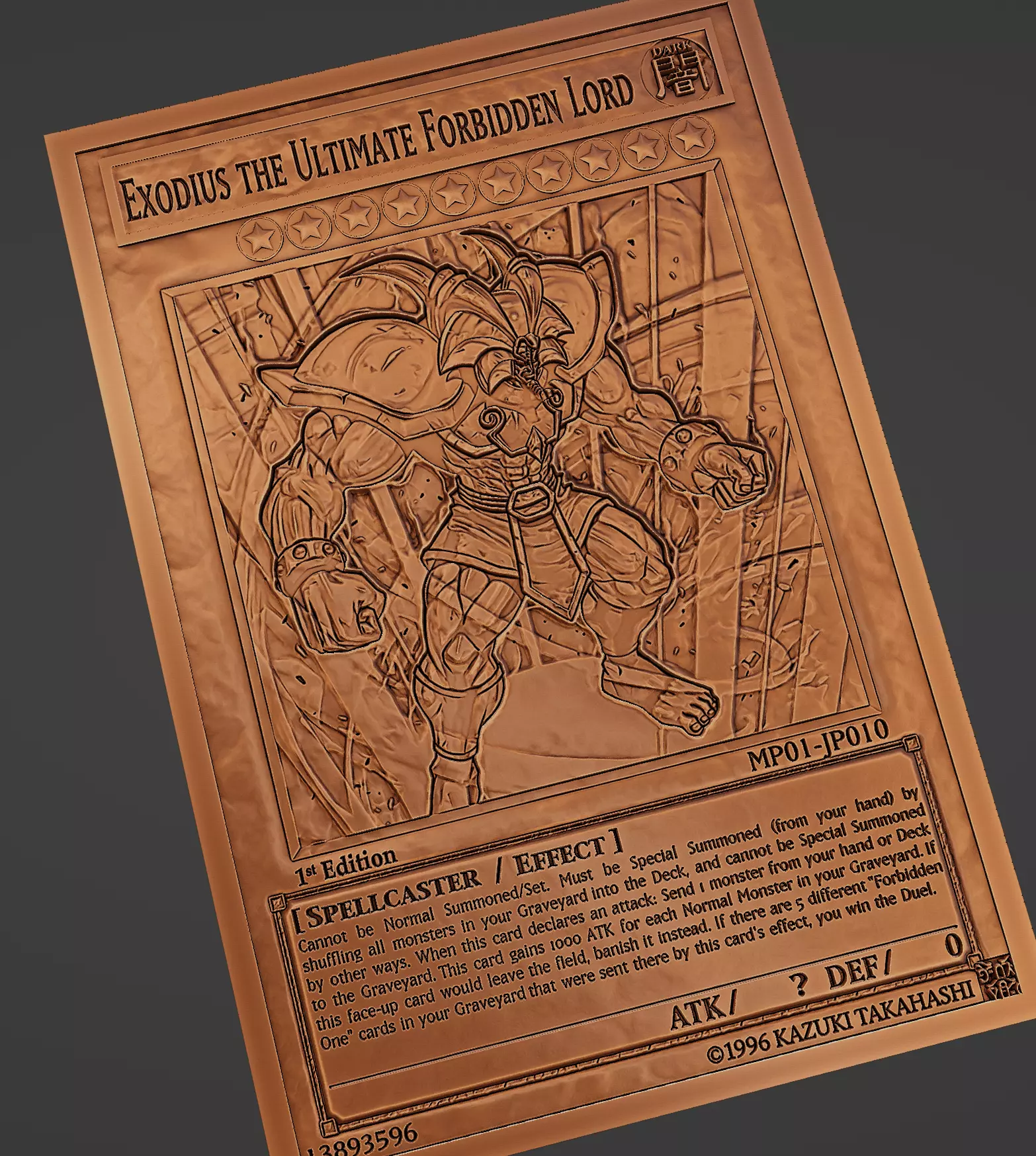 exodius the ultimate forbidden lord - yugioh 3D print model