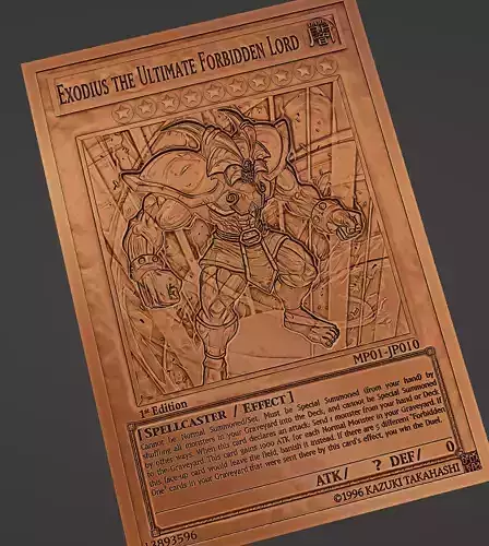 exodius the ultimate forbidden lord - yugioh 3D print model