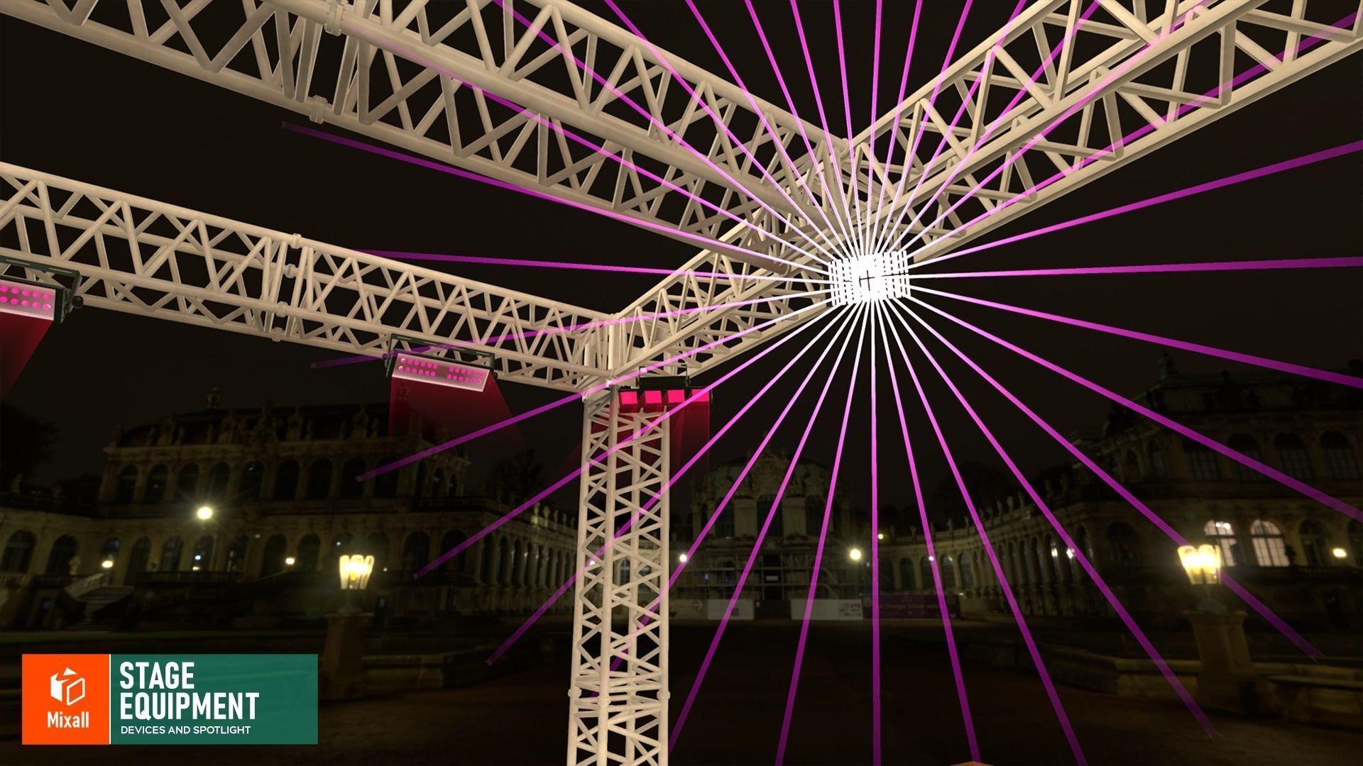 Stage equipment - devices and spotlight 3D model_6