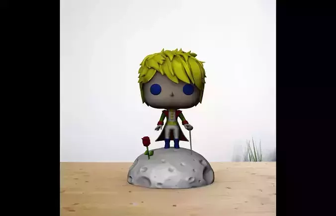 Le Petit Prince  - Little Prince Moon Pop Funko 3D print model