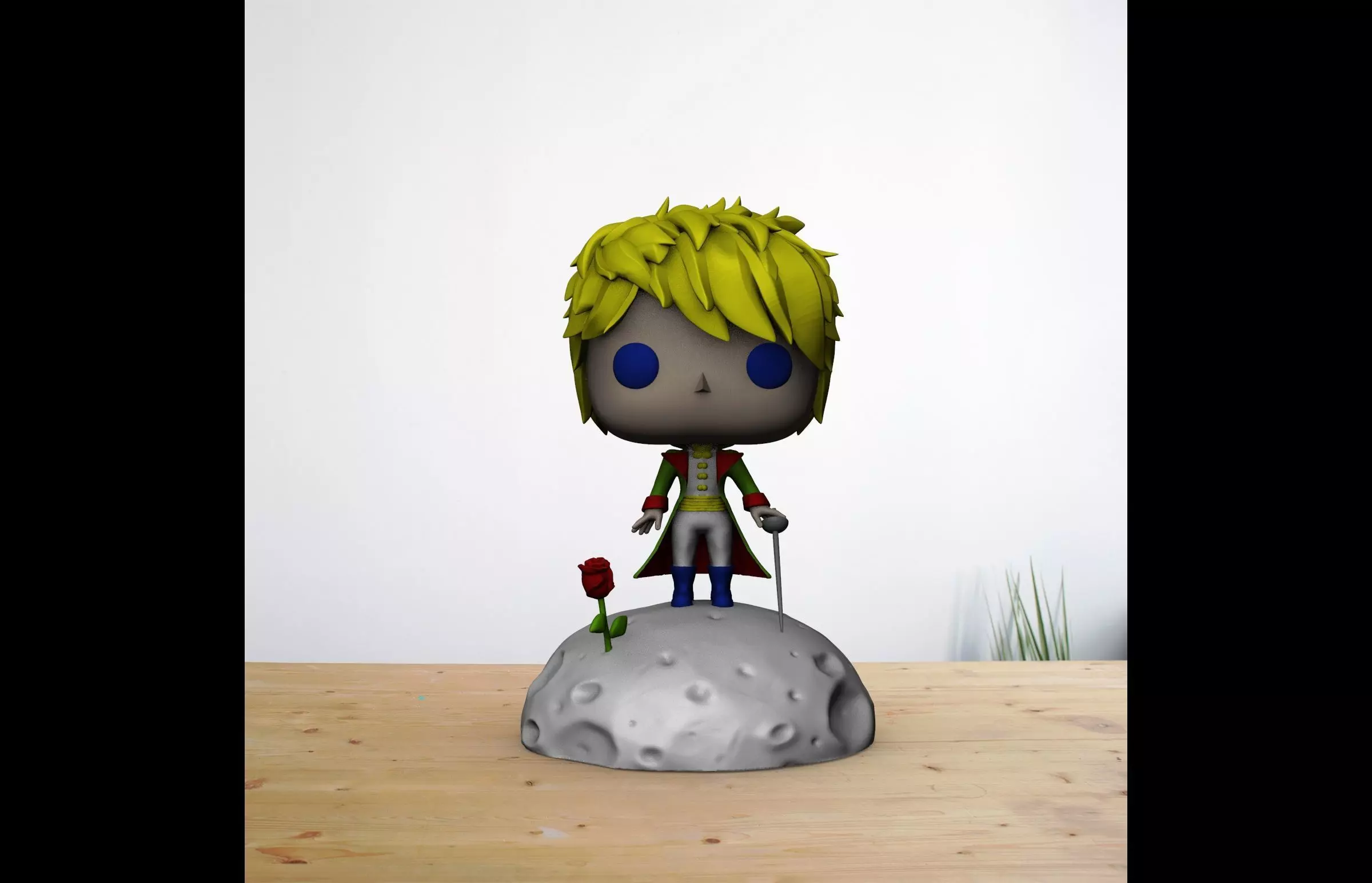 Le Petit Prince - Little Prince Moon Pop Funko 3D print model_0