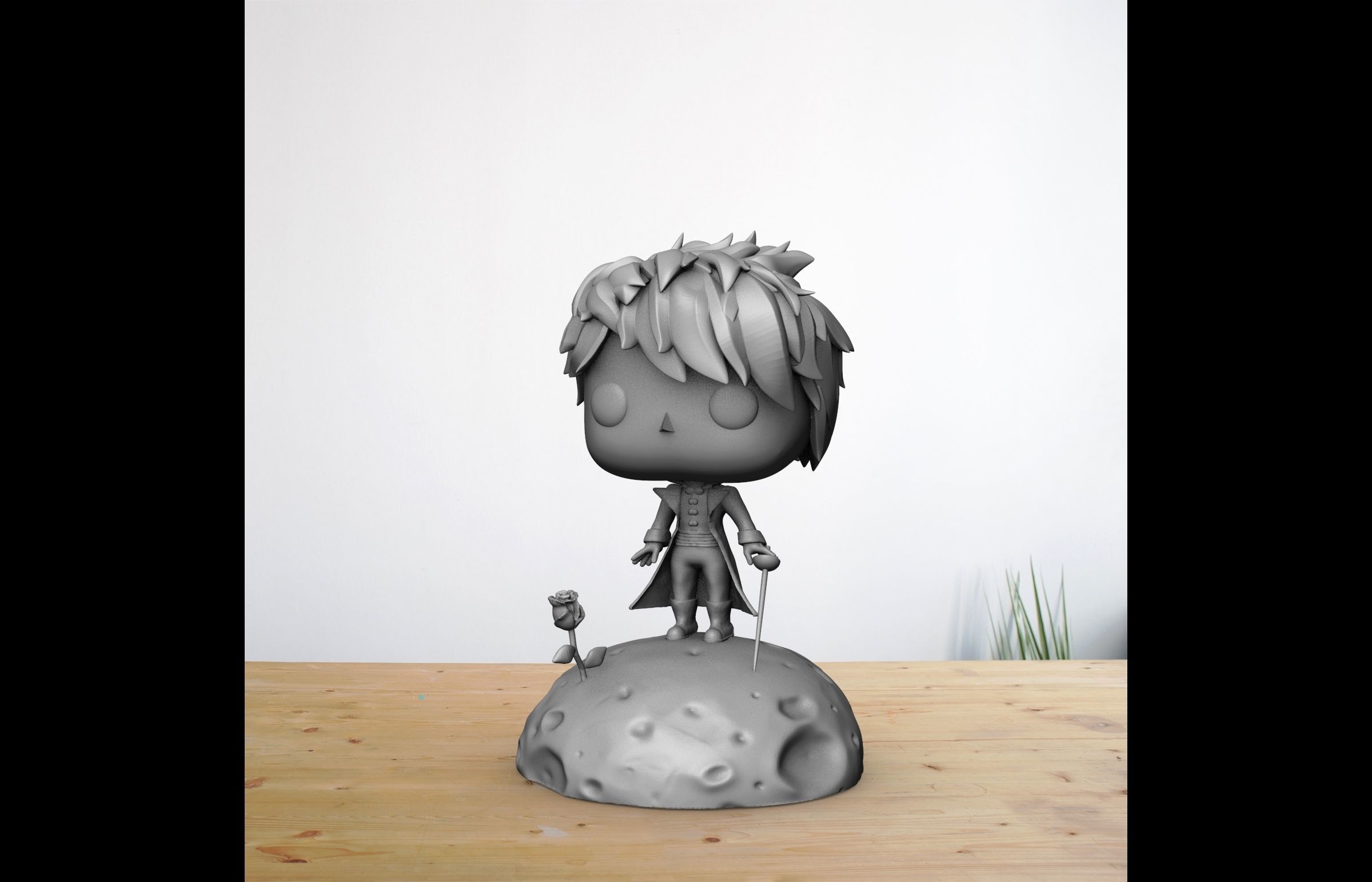 Le Petit Prince - Little Prince Moon Pop Funko 3D print model_4