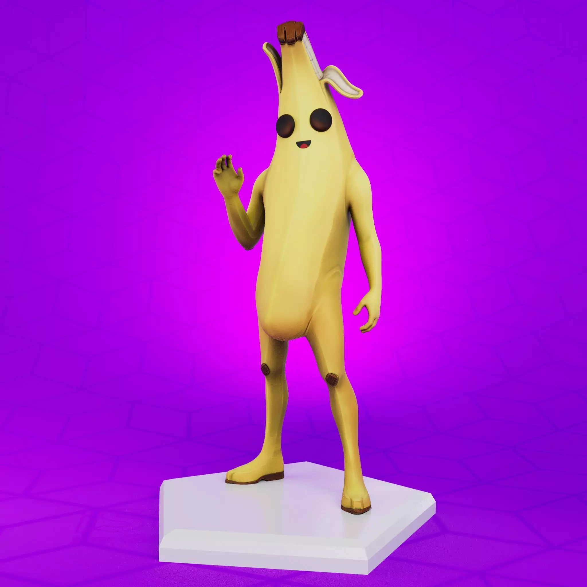 Fortnite Banana skin Peely 3D print model_0