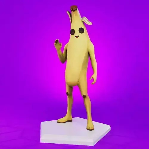 Fortnite Banana skin Peely 3D print model