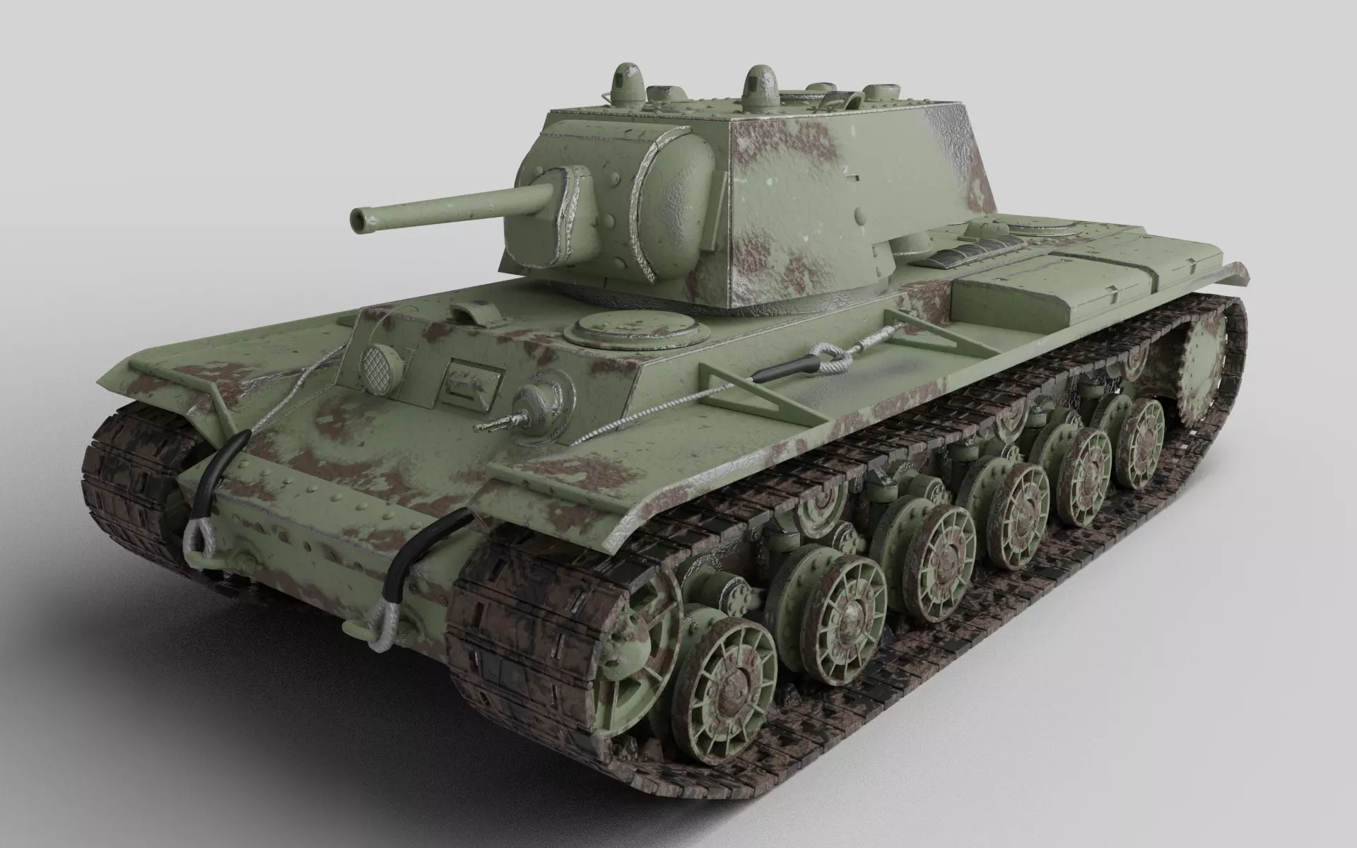 KV-1 Tank Model Kliment Voroshilov 3D print model_0