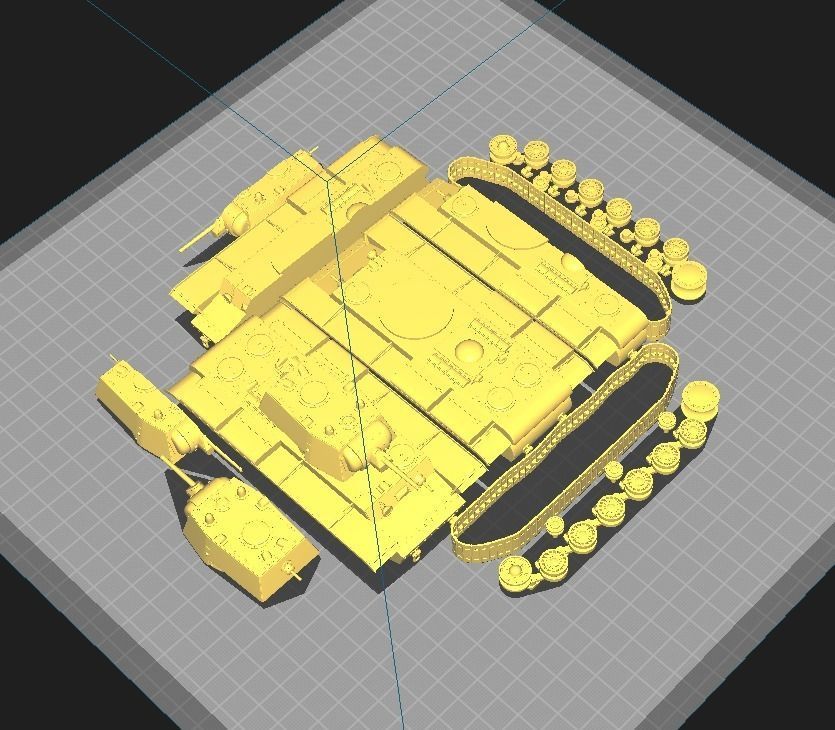 KV-1 Tank Model Kliment Voroshilov 3D print model_2