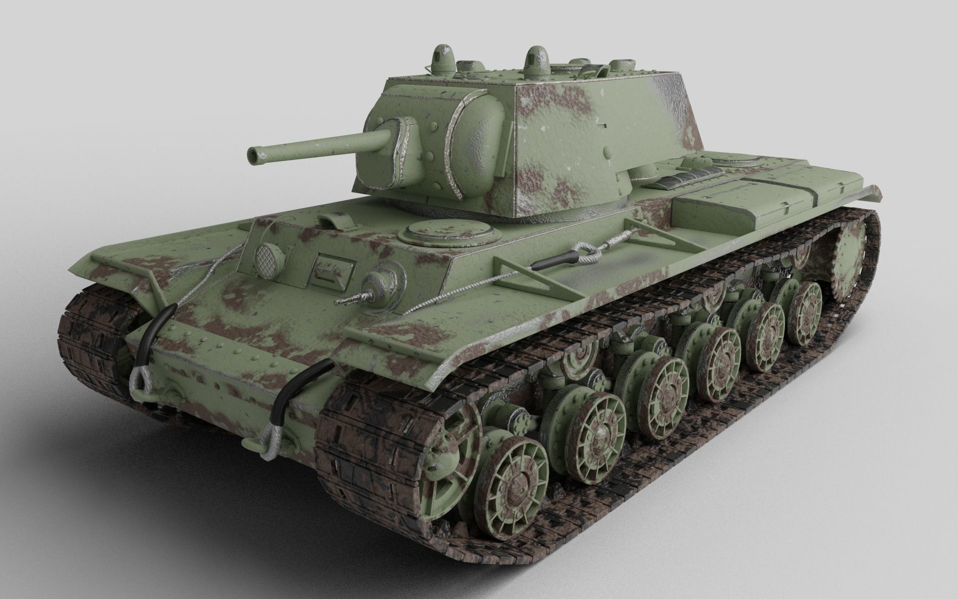 KV-1 Tank Model Kliment Voroshilov 3D print model_13
