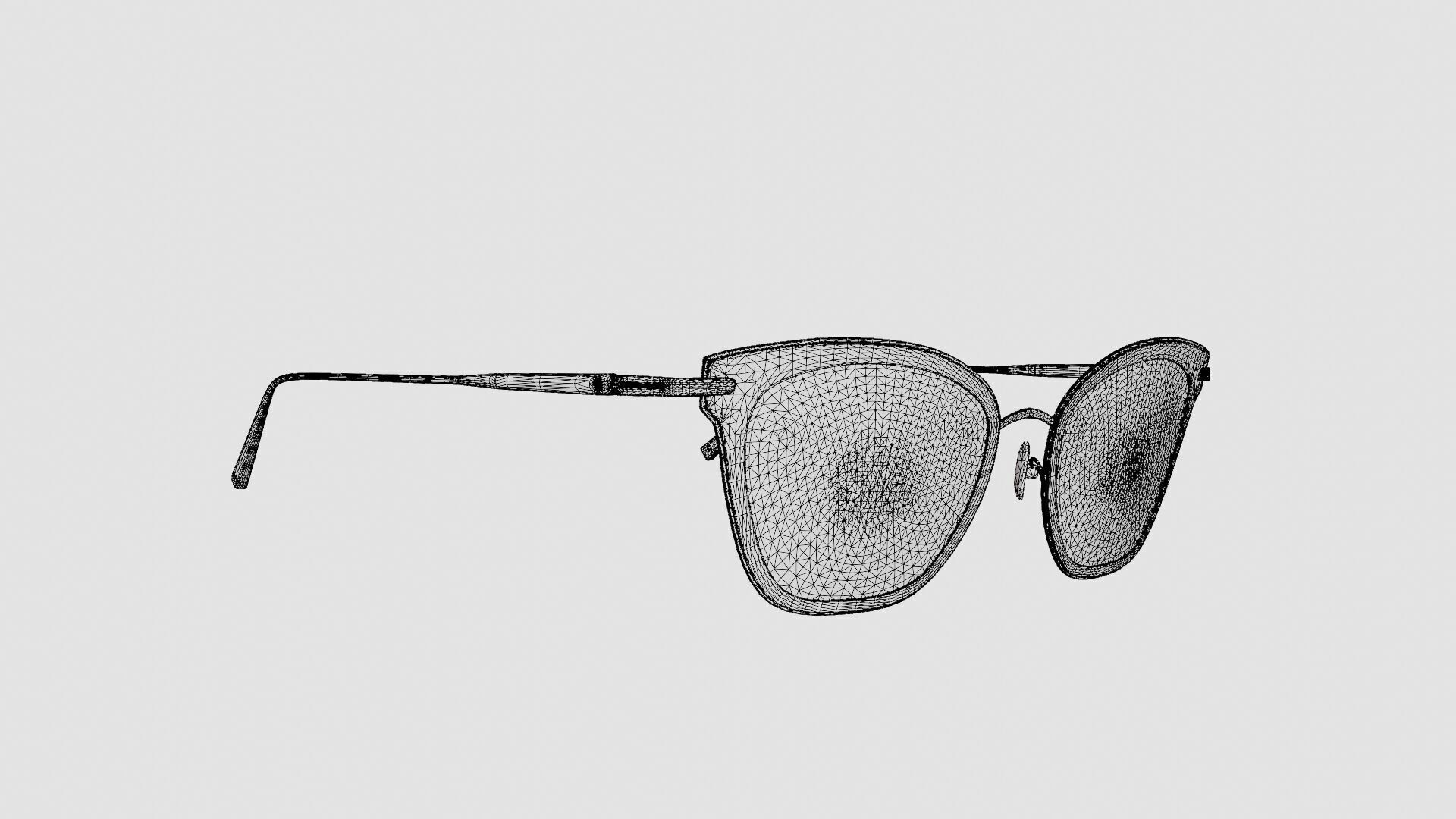 Longchamp - LO2635 305 Glasses Low-poly 3D model_7