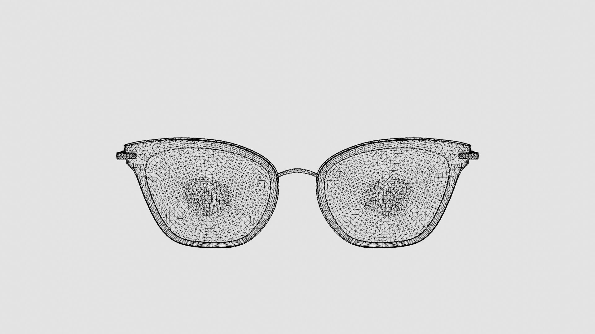 Longchamp - LO2635 305 Glasses Low-poly 3D model_6