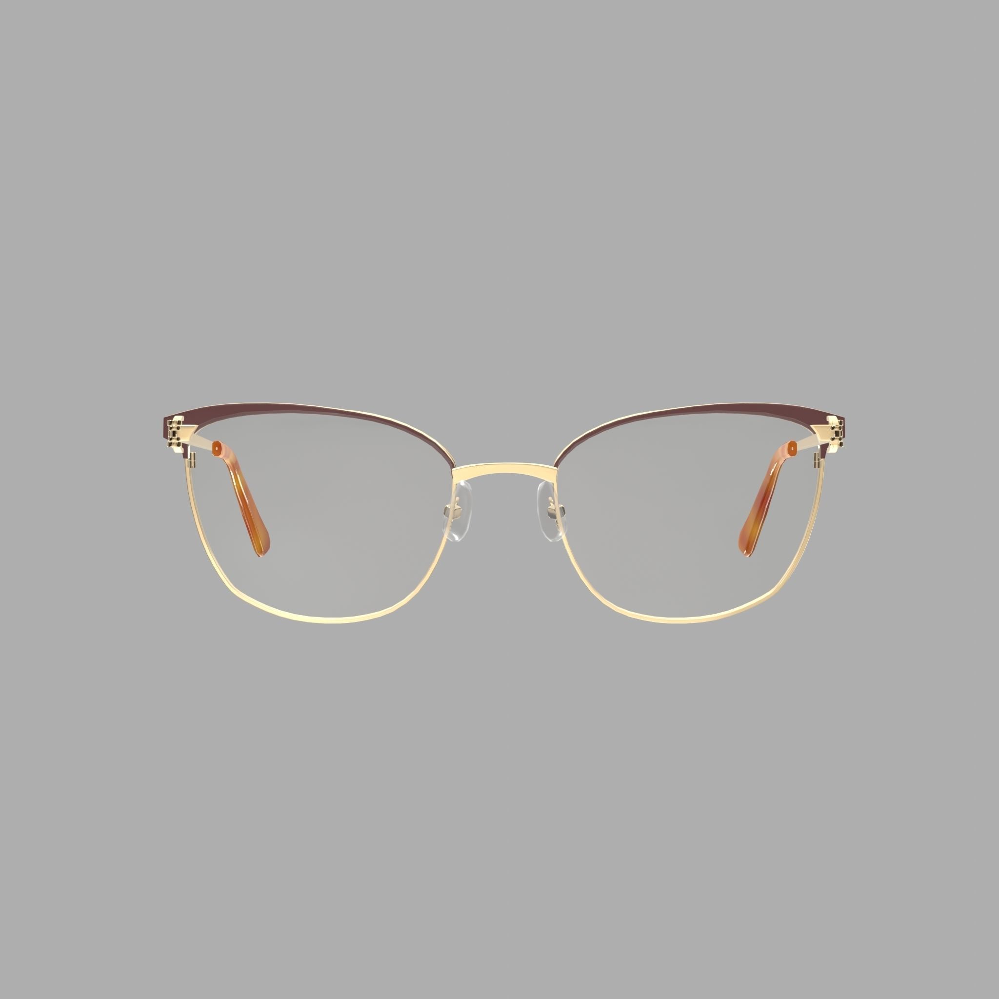 Longchamp - LO2111 604 Glasses Low-poly 3D model_2