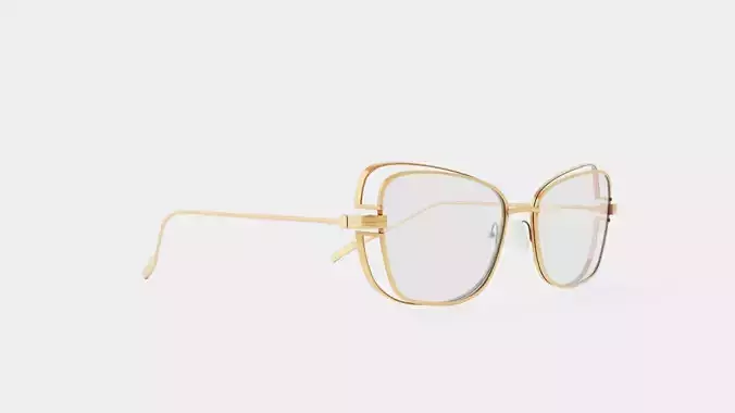 JF Rey - JF2886 4555 Glasses Low-poly 3D model