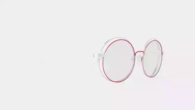 JF Rey - JF2885 3505 Glasses Low-poly 3D model