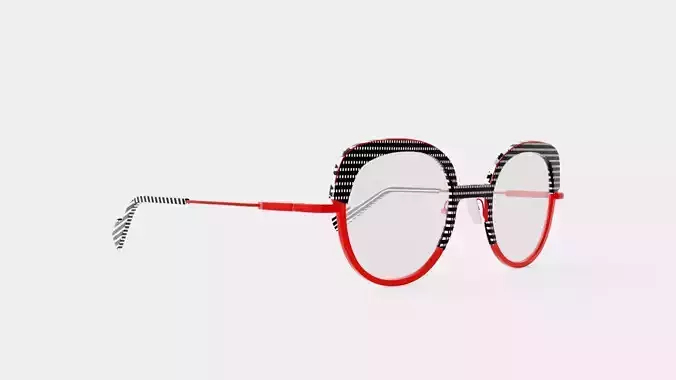 JF Rey - JF2866 0530 Glasses Low-poly 3D model