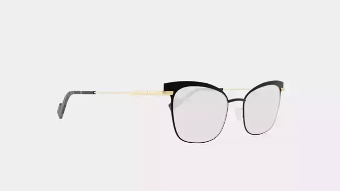 JF Rey - JF2765 0055 Glasses Low-poly 3D model