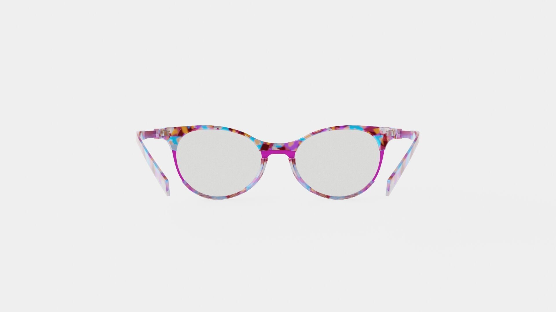 JF Rey - JF1466 9975 Glasses Low-poly 3D model_4