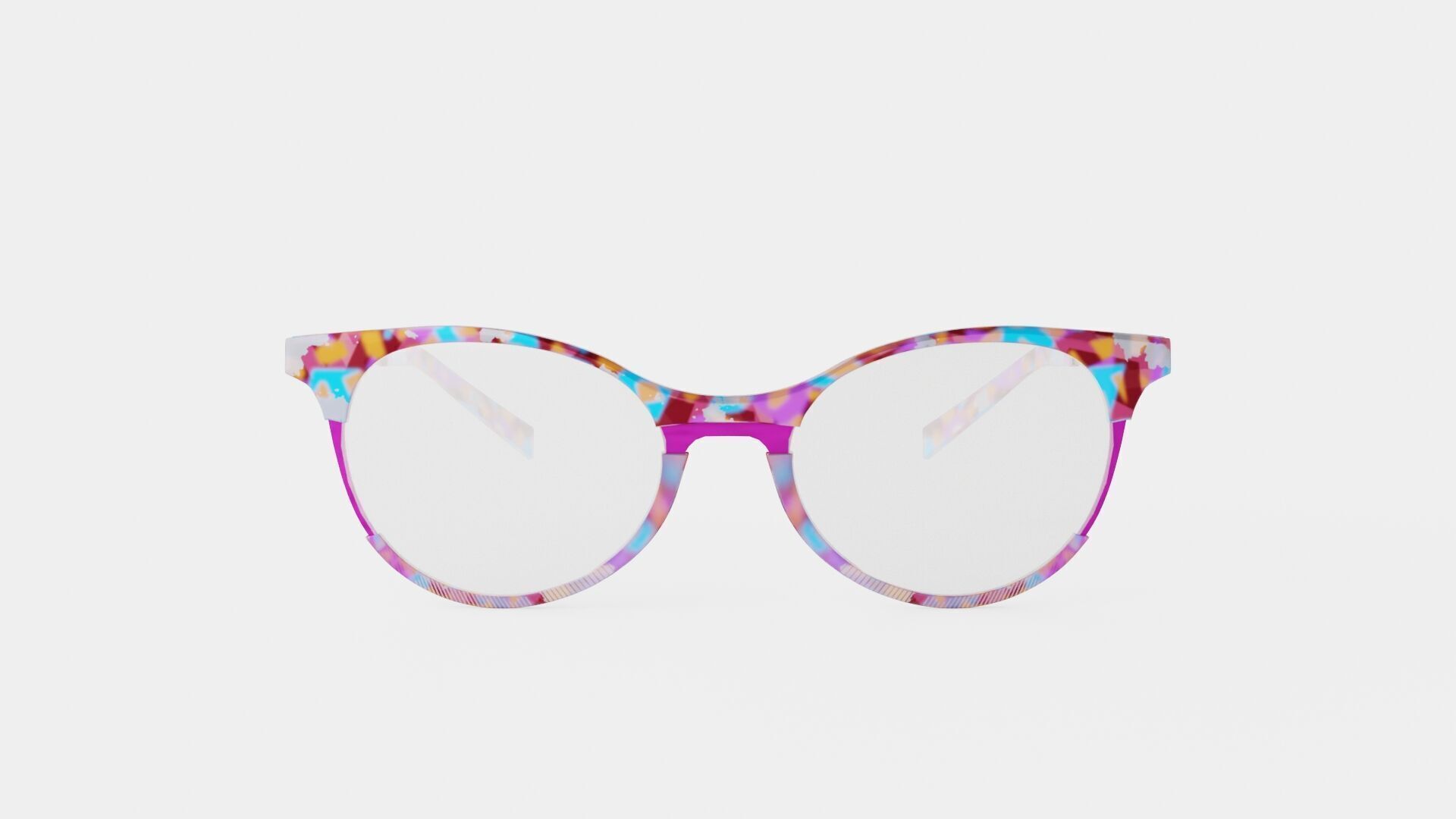 JF Rey - JF1466 9975 Glasses Low-poly 3D model_1