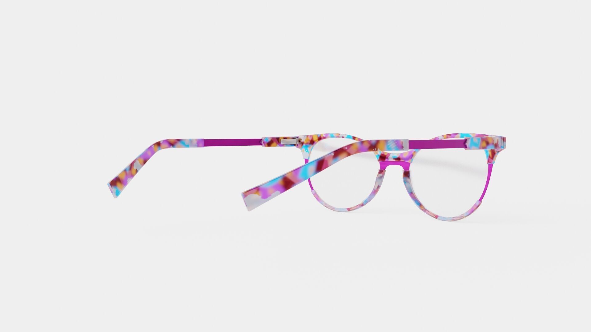 JF Rey - JF1466 9975 Glasses Low-poly 3D model_3